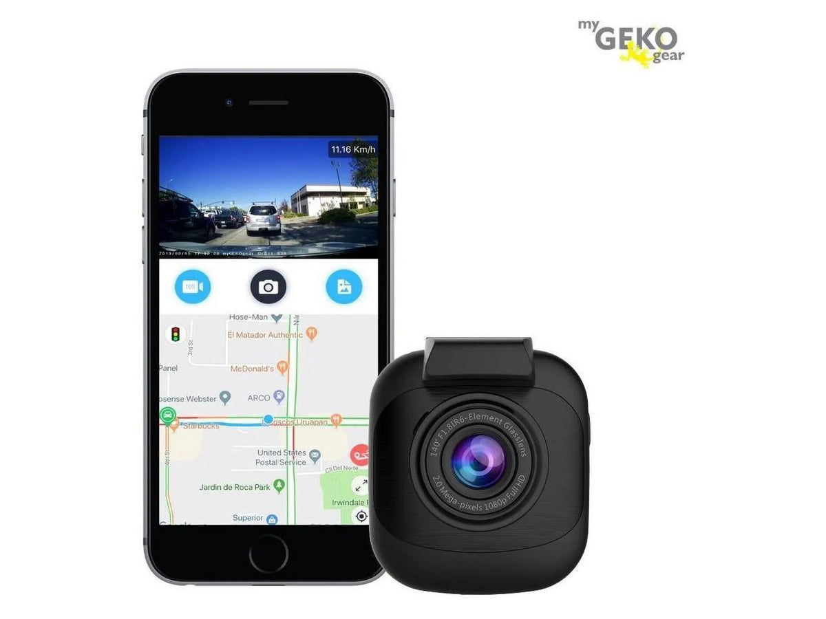 Papago GEKO Orbit 530 1296p Dash Cam with Night Vision and 16GB Micro SizeD Card