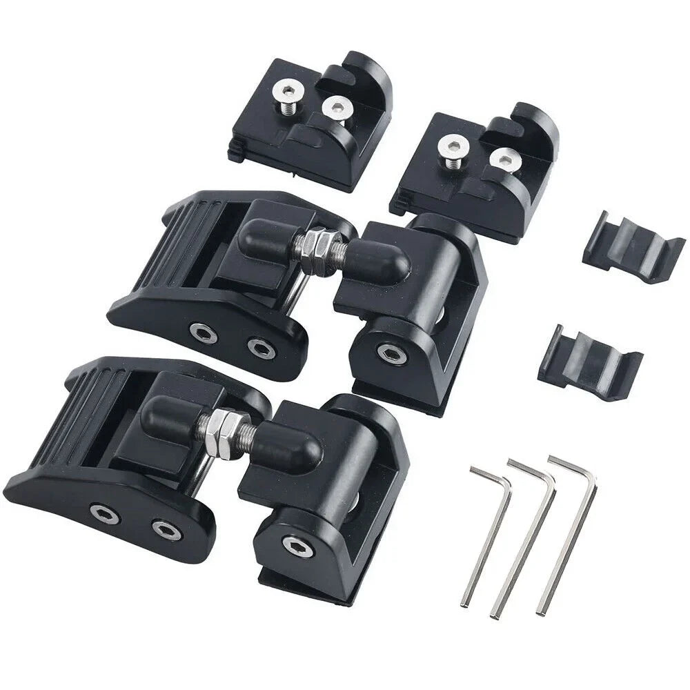 Paddsun 2x Hood Latch Locking Hood Catch For 2007-2018 Jeep Wrangler JK JKU Black